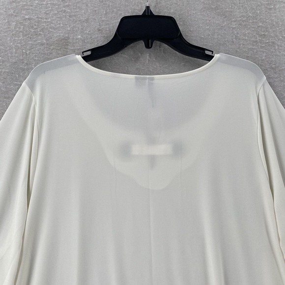 NWT New Directions Blouse Womens‎ 2X Flowy Tunic Career Metal Accent 3/4 Sleeve - Picture 7 of 13